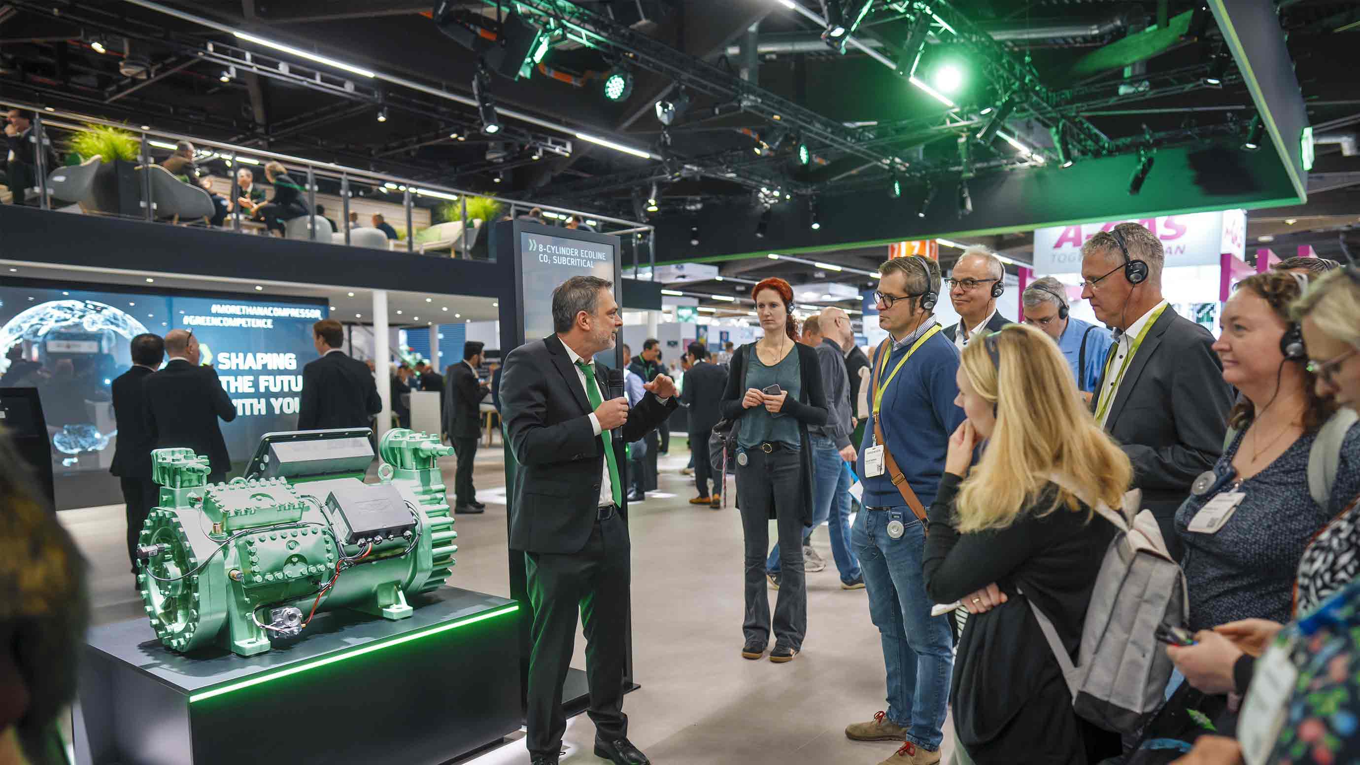 Speaker and audience at the Guided Tours at Chillventa